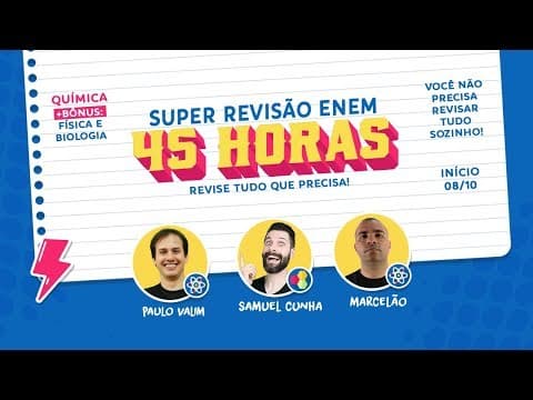 Thumbnail da aula: O que estudar a um mês do Enem?