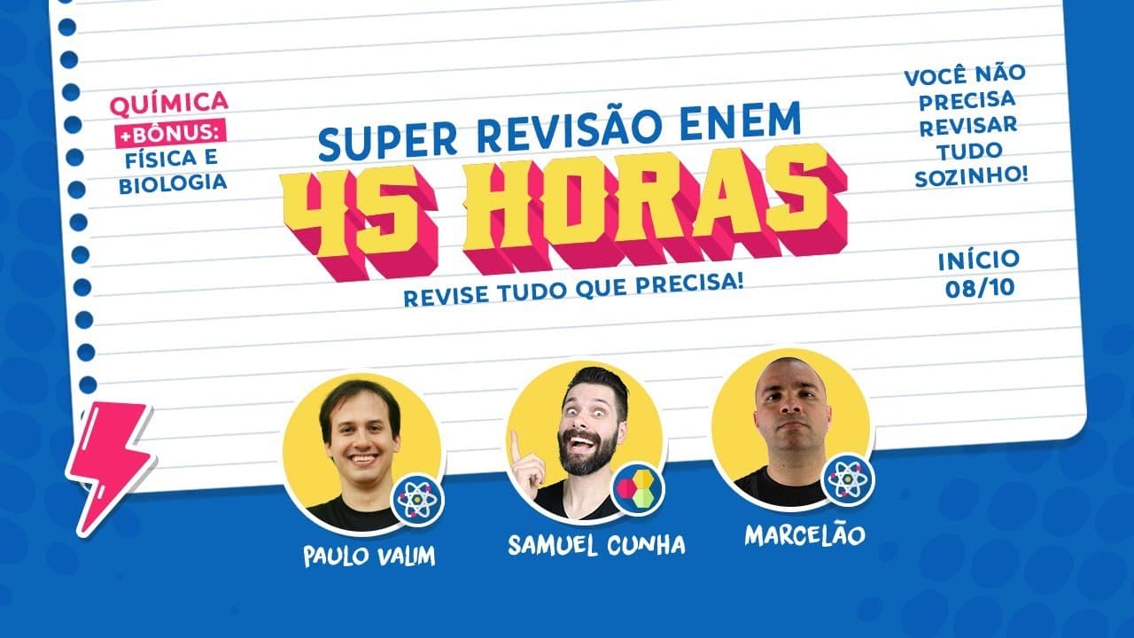 Thumbnail: O que estudar a um mês do Enem?