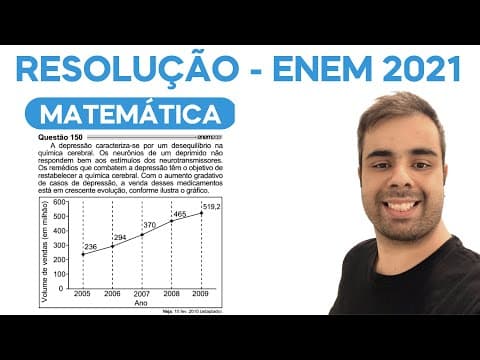 Thumbnail da aula: ENEM 2021 – A depressão caracteriza-se por um desequilíbrio na química cerebral. Os neurônios de um