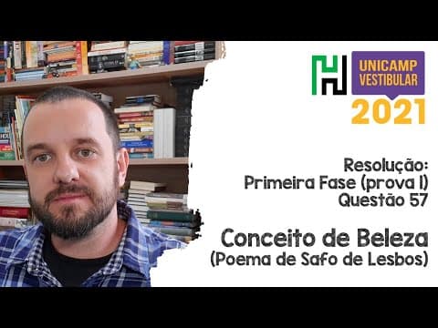 Thumbnail da aula: Resolução: Unicamp 2021 História Q57 (Conceito de Beleza)