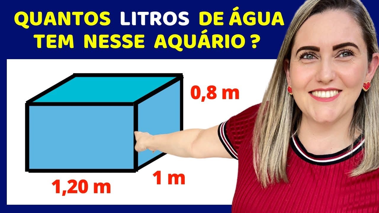 Thumbnail: 🤔COMO CALCULAR OS LITROS DE ÁGUA ?? Matemática básica todo dia.📚🚀