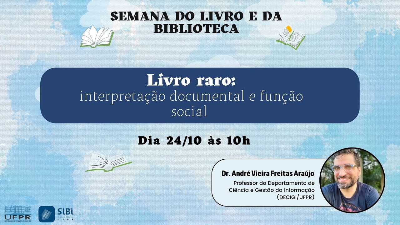 Thumbnail: Livro raro: interpretação documental e função social
