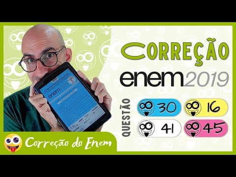 Thumbnail da aula: [CORREÇÃO DO ENEM] Questão 30 - Enem 2019 - Prova azul ▷ Estratos: formação da língua portuguesa