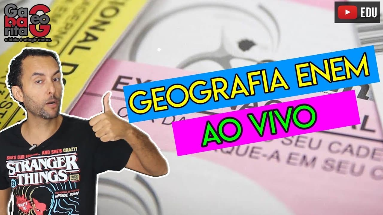 Thumbnail: GEOGRAFIA PARA O ENEM 2019 | RESOLUÇÃO DE QUESTÕES CIÊNCIAS HUMANAS |