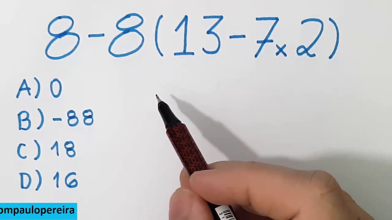 Thumbnail: 🔥 HELP MATEMÁTICA BÁSICA - Expressão Numérica #78