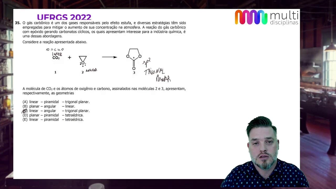 Thumbnail: Resolução da prova de Química da UFRGS de 2022.