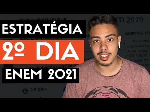 Thumbnail da aula: ESTRATÉGIA PARA O SEGUNDO DIA ENEM (Matemática e Natureza)
