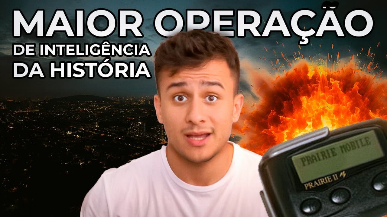 Thumbnail: ISRAEL EXPLODE PAGERS DO HEZBOLLAH | Geopolítica e atualidades ENEM
