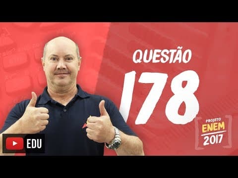 Thumbnail da aula: Enem 2016 - Matemática | Questão 178 (Caderno Rosa)