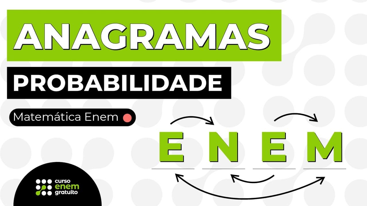 Thumbnail: PROBABILIDADE: anagramas | Matemática para o Enem | Lucas Borguezan