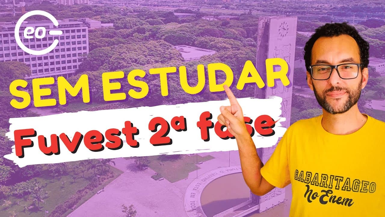 Thumbnail: Manual de como ESTUDAR para a FUVEST NA 2ª FASE | GABARITAGEO