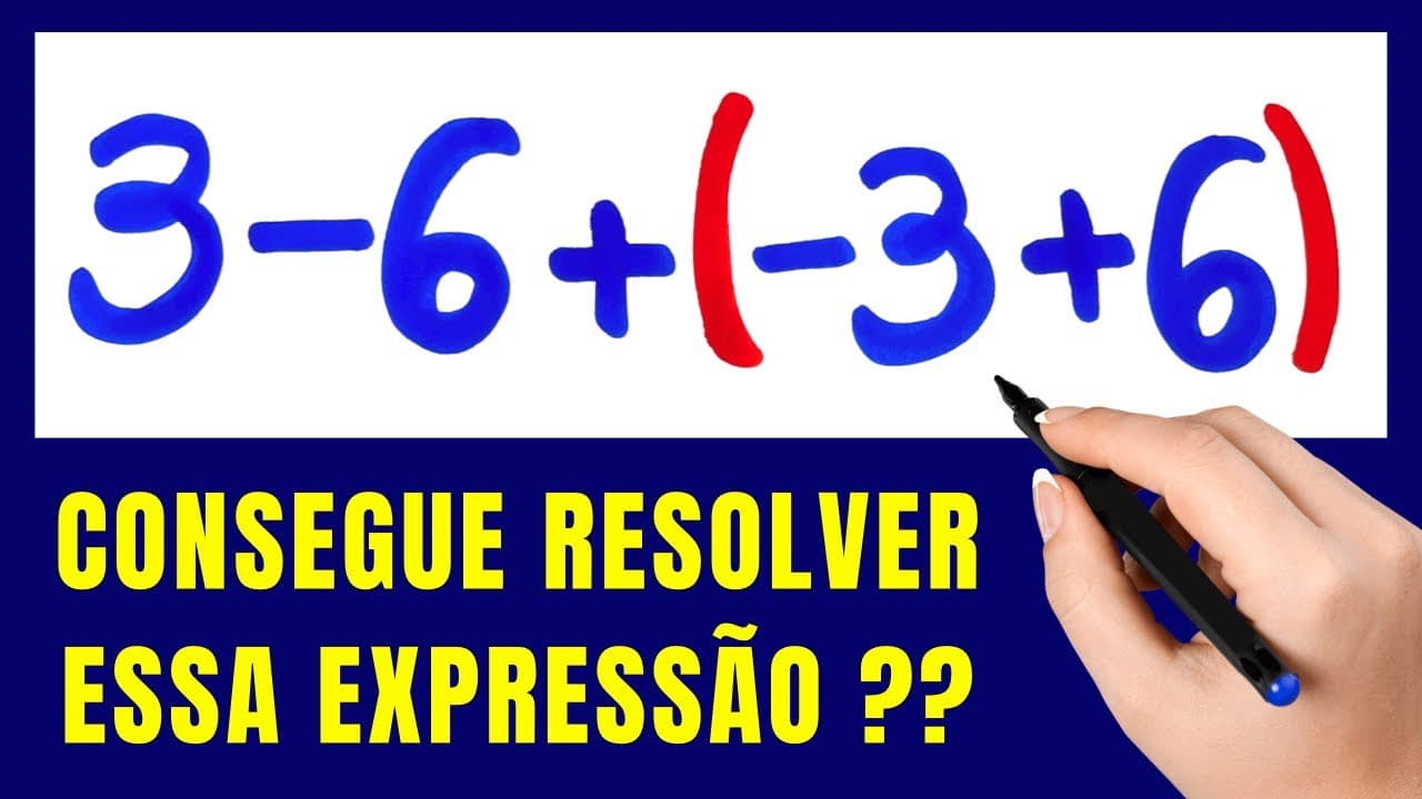 Thumbnail: 🤯 PASSO A PASSO PARA RESOLVER ESSA EXPRESSÃO!! Matemática básica todo dia.📚🚀