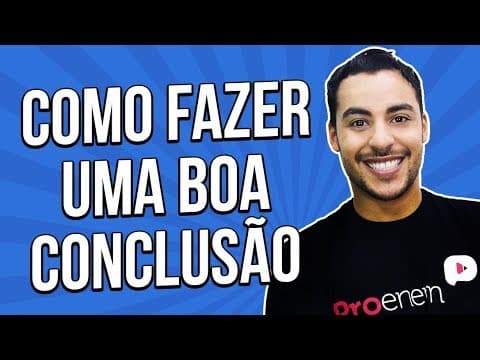Thumbnail da aula: COMO FAZER A CONCLUSÃO NA REDAÇÃO DO ENEM | Prof. Romulo Bolivar