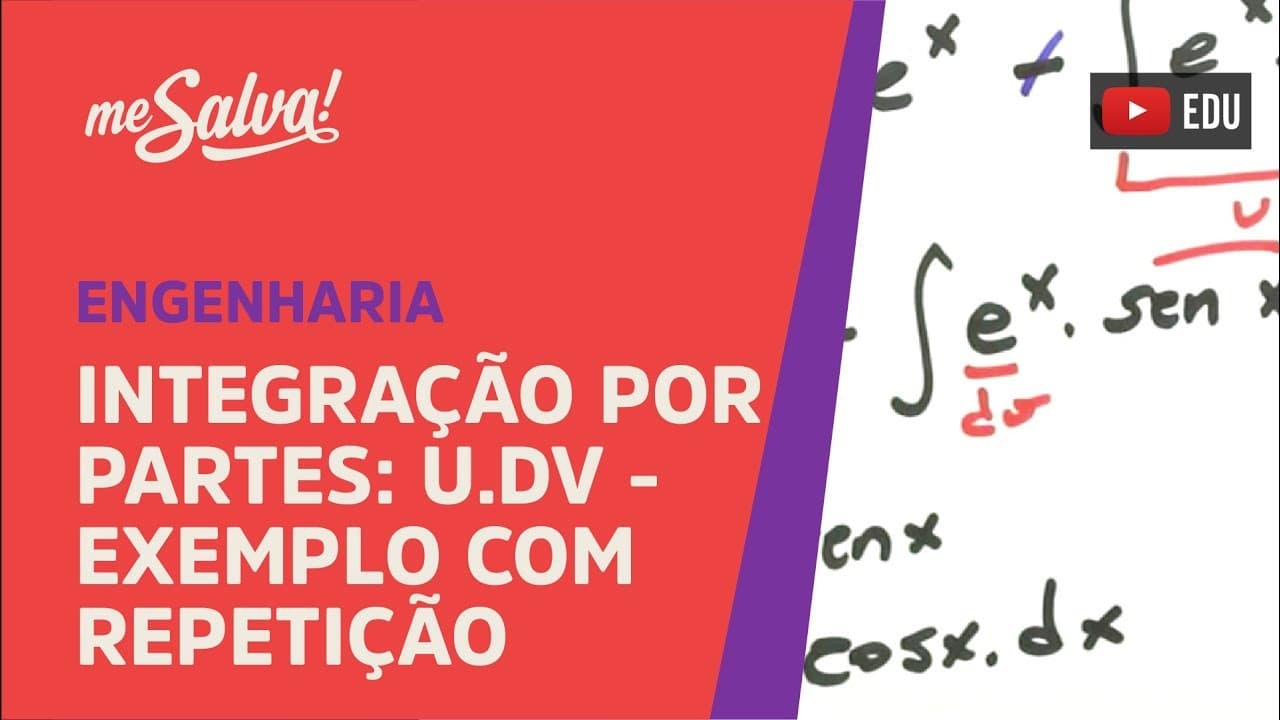 Thumbnail: Me Salva! INT27 - Integração por Partes: u.dv - Exemplo com repetição