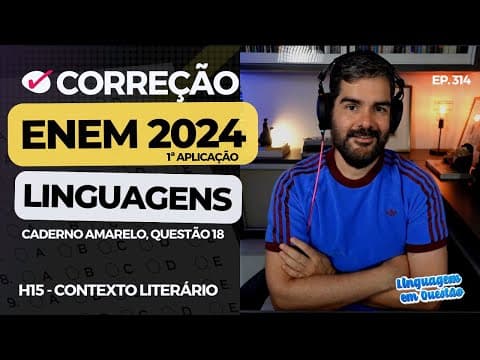 Thumbnail da aula: ENEM 2024 1ª aplicação: Romantismo em "Senhora" (H15 | Contexto literário | Amarelo, 18) #314