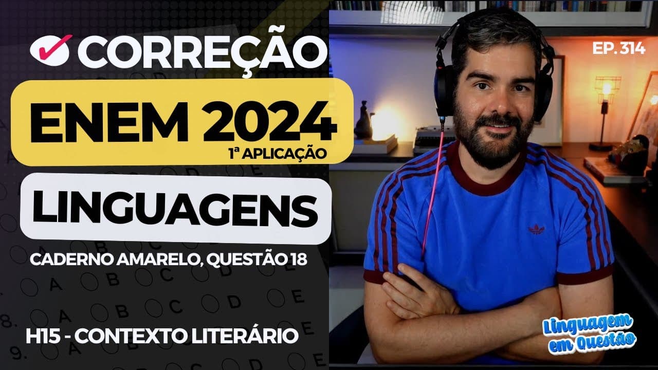 Thumbnail: ENEM 2024 1ª aplicação: Romantismo em "Senhora" (H15 | Contexto literário | Amarelo, 18) #314