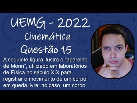 Thumbnail da aula: UEMG 2022 - A seguinte figura ilustra o “aparelho de Morin”, utilizado em laboratórios de Física