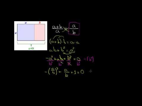 Thumbnail da aula: Cálculo do Número de Ouro ou Razão Áurea | Matemática Rio
