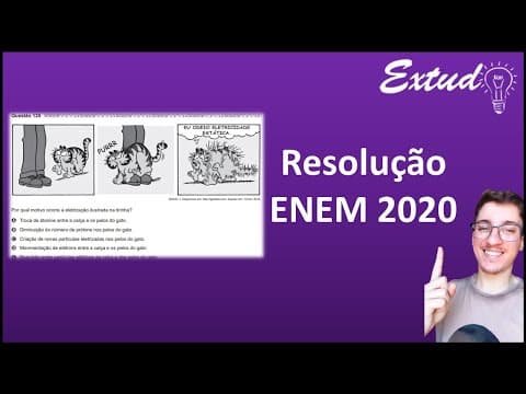 Thumbnail da aula: RESOLUÇÃO ENEM 2020  - (Questão do Garfield) Por qual motivo ocorre a eletrização ilustrada na [...]