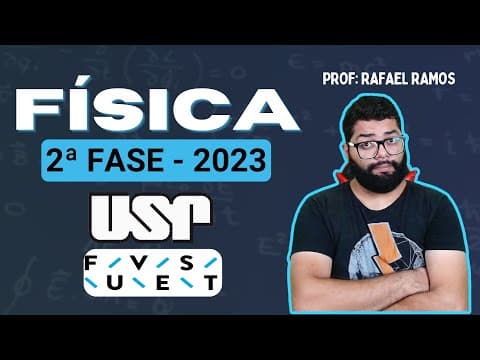 Thumbnail da aula: FUVEST 2023 - Em artigo publicado em 2022, uma física e um físico brasileiros propuseram uma