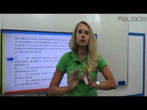 Thumbnail da aula: Espanhol - Resolución de cuestiones: posesivos II