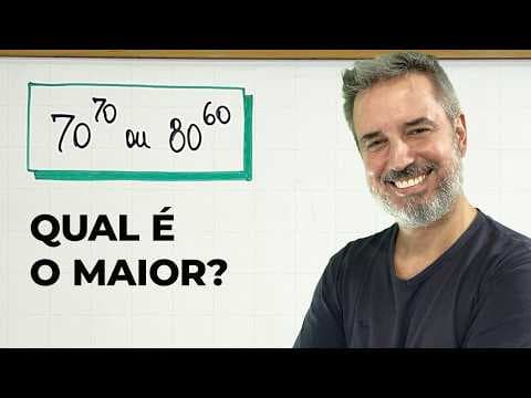 Thumbnail da aula: QUAL É O MAIOR: 70^70 ou 80^60? 🤯 [Horizontal]