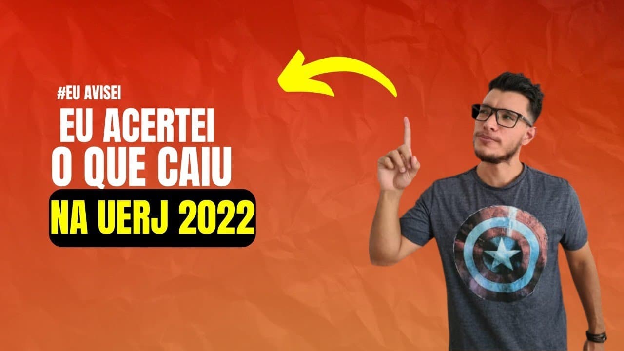 Thumbnail: Uerj 2022 | Resolução de Física | #Euavisei