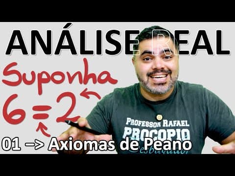 Thumbnail da aula: ⚫ ANÁLISE REAL - Axiomas de Peano e Princípio da Indução Matemática | Curso de Análise Real | Aula 1