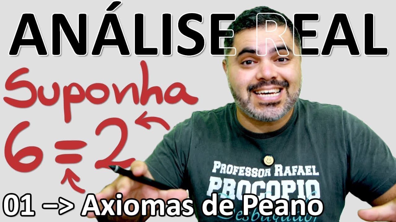 Thumbnail: ⚫ ANÁLISE REAL - Axiomas de Peano e Princípio da Indução Matemática | Curso de Análise Real | Aula 1