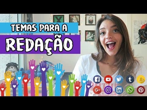 Thumbnail da aula: TEMAS PARA A REDAÇÃO 2018 - parte 4 (porque são MUITOS)