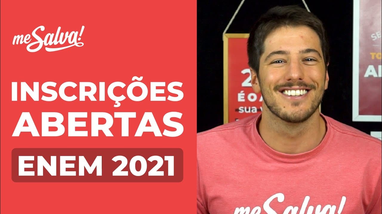 Thumbnail: Tutorial para a inscrição no ENEM 2021 | Me Salva! ENEM