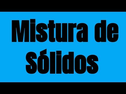 Thumbnail da aula: Uma mistura sólida é constituída de cloreto de prata, cloreto de sódio e cloreto de chumbo II