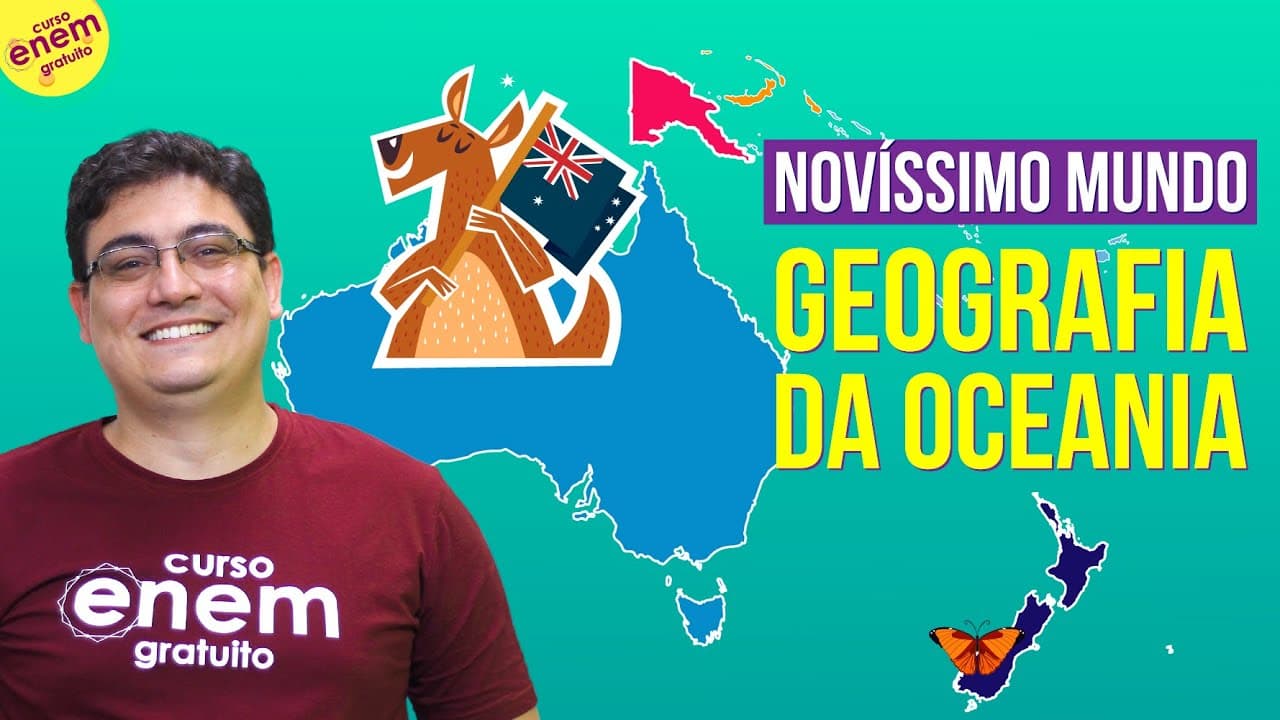 Thumbnail: OCEANIA: ECONOMIA, POPULAÇÃO E ASPECTOS FÍSICOS | Resumo de Geografia para o Enem