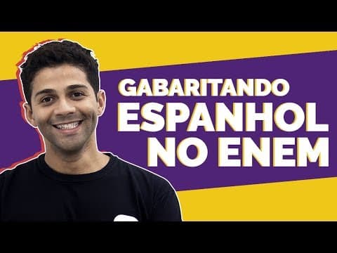 Thumbnail da aula: Como gabaritar as questões de Espanhol no Enem | Prof. Leandro Bolivar