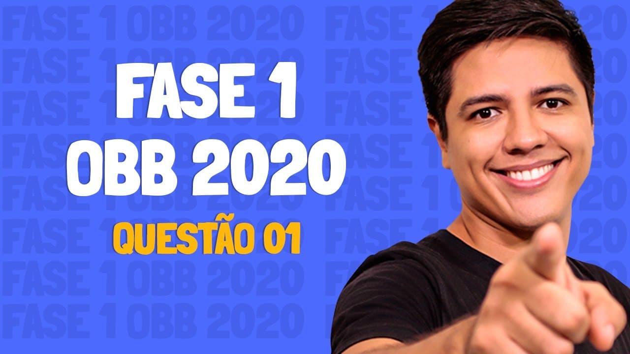 Thumbnail: FASE 01 OBB 2020 - QUESTÃO 01 - Prof. Kennedy Ramos