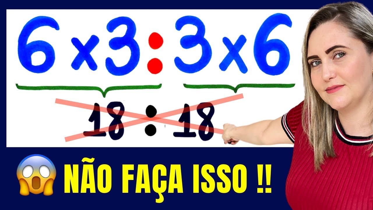 Thumbnail: 😱🤯 A MAIORIA ERRA ESSA EXPRESSÃO!!! VEM APRENDER COMIGO COMO RESOLVER!!