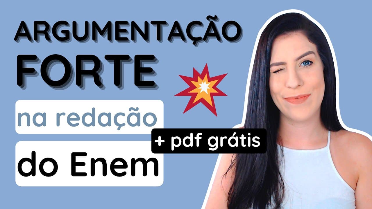 Thumbnail: Como escrever uma redação mais argumentativa e menos expositiva