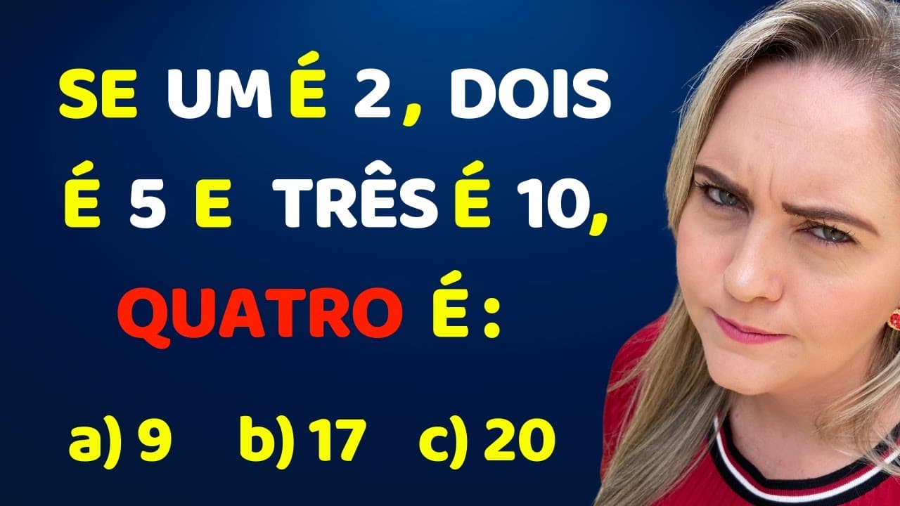 Thumbnail: 🤯😱 RACIOCÍNIO LÓGICO PARA RESOLVER !!! Matemática básica todo dia.📚🚀