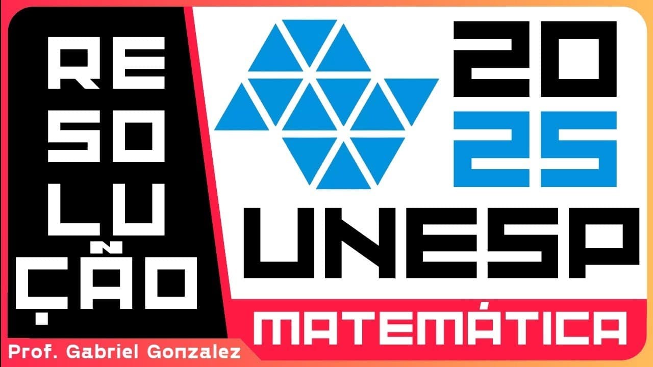 Thumbnail: Resolução UNESP 2025 | Matemática