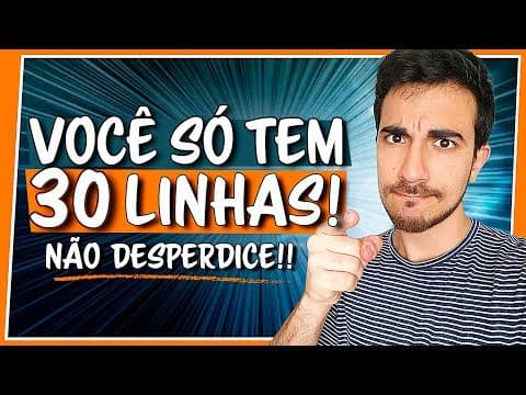 Thumbnail da aula: REDAÇÃO: Como escrever MELHOR em MENOS LINHAS