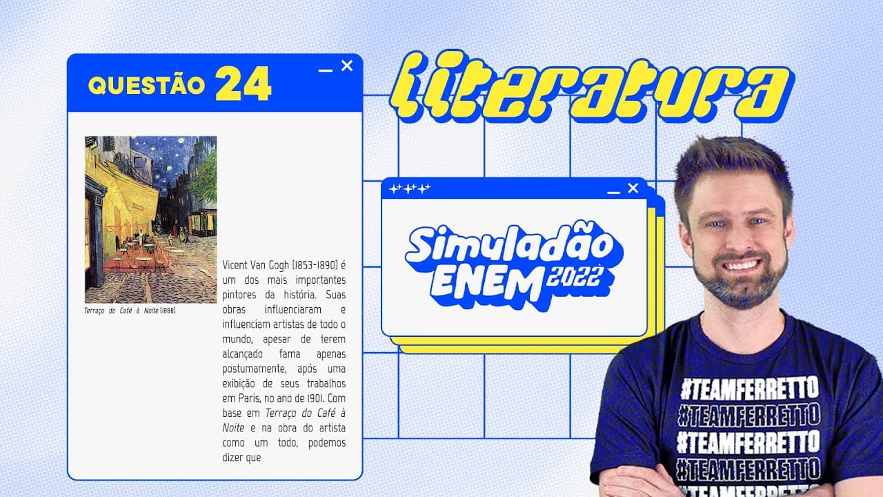 Thumbnail: Resolução Simuladão ENEM 2022 - #Literatura pt. 1