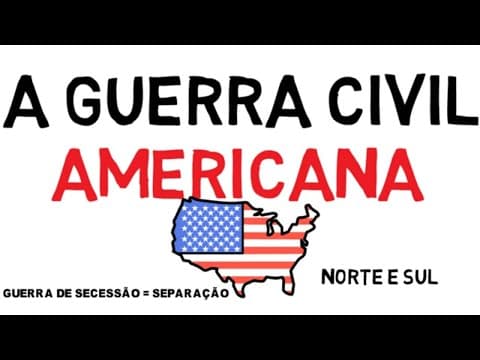 Thumbnail da aula: A GUERRA CIVIL AMERICANA - GUERRA DE SECESSÃO