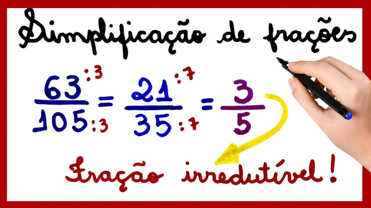 Thumbnail: SIMPLIFICAÇÃO DE FRAÇÕES. FRAÇÃO IRREDUTÍVEL!!