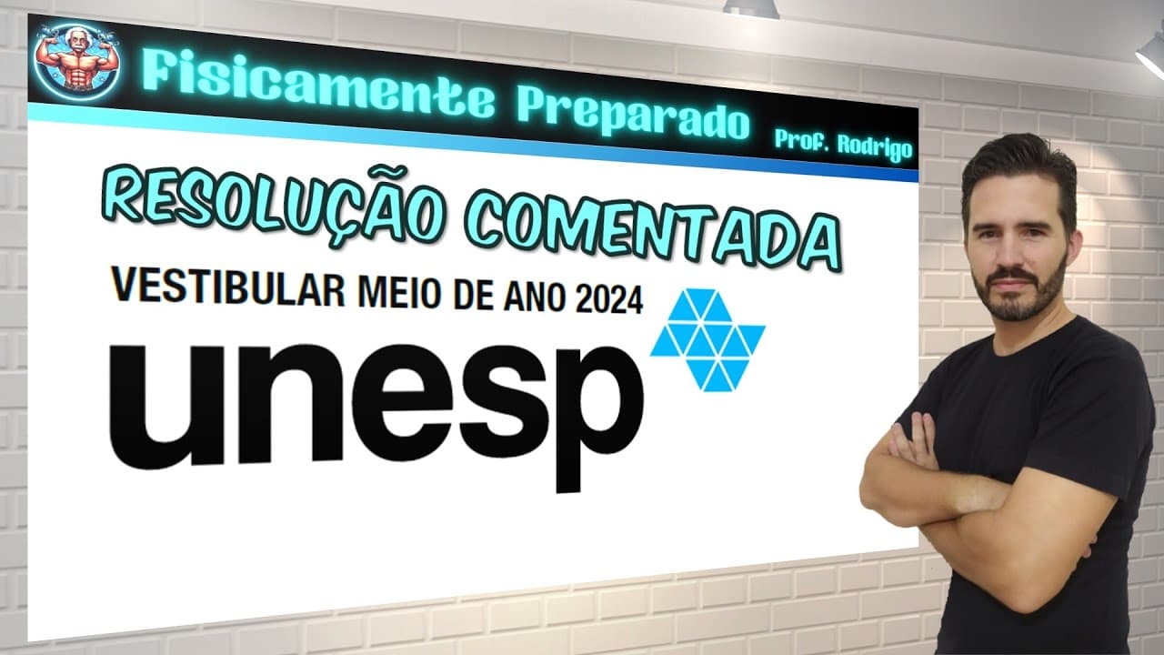 Thumbnail: Correção Unesp 2024 meio de ano.