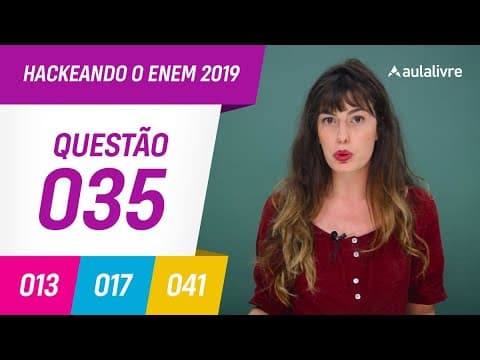 Thumbnail da aula: Enem 2019 | Português: Comportamento nas redes sociais | Questão 35 (branco)