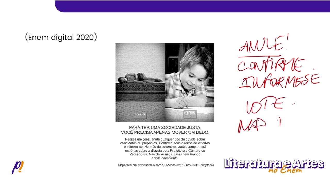 Thumbnail: ENEM DIGITAL 2020 - Teoria Literária |De acordo com as intenções comunicativas e os recursos...