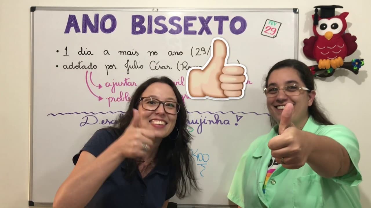 Thumbnail: ANO BISSEXTO - Professora Angela e Professora Renata do canal Eu adoro ciência