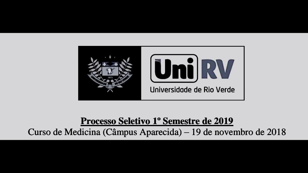 Thumbnail: Processo Seletivo 1º Semestre de 2019 - Curso de Medicina (Campus Aparecida)