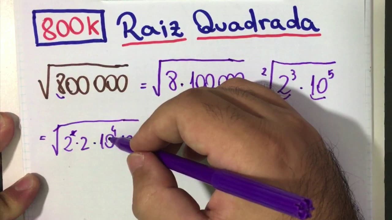 Thumbnail: ⏱ SIMPLIFICAÇÃO DE RAIZ QUADRADA 👉 Minuto Matemática