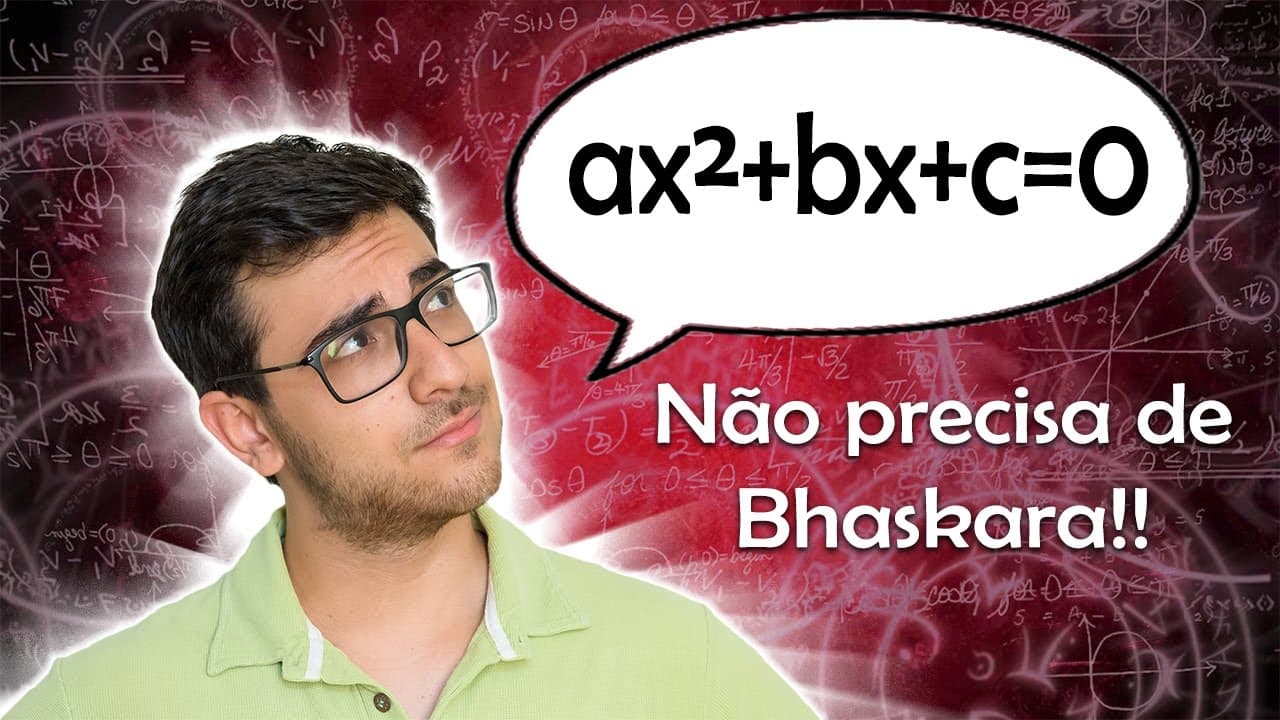 Thumbnail: Equação do 2º grau SEM USAR BHASKARA | Método da SOMA E PRODUTO + Método da FATORAÇÃO